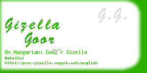 gizella goor business card